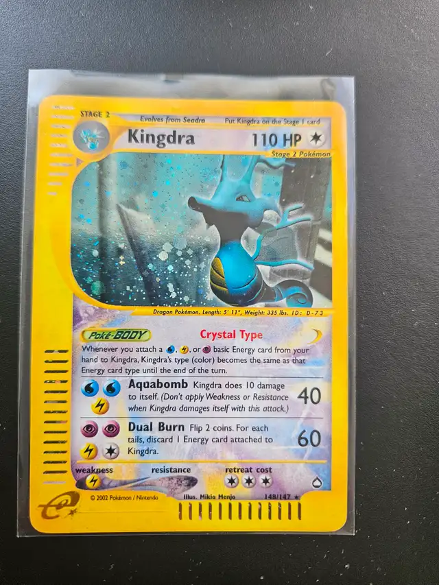 Pokemon Aquapolis Crystal Kingdra 148/147 LP