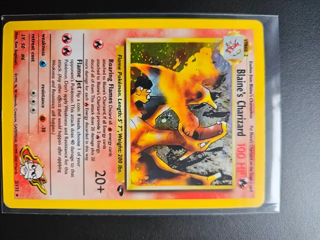Blaine's Charizard 2/132 Gym Challenge Holo