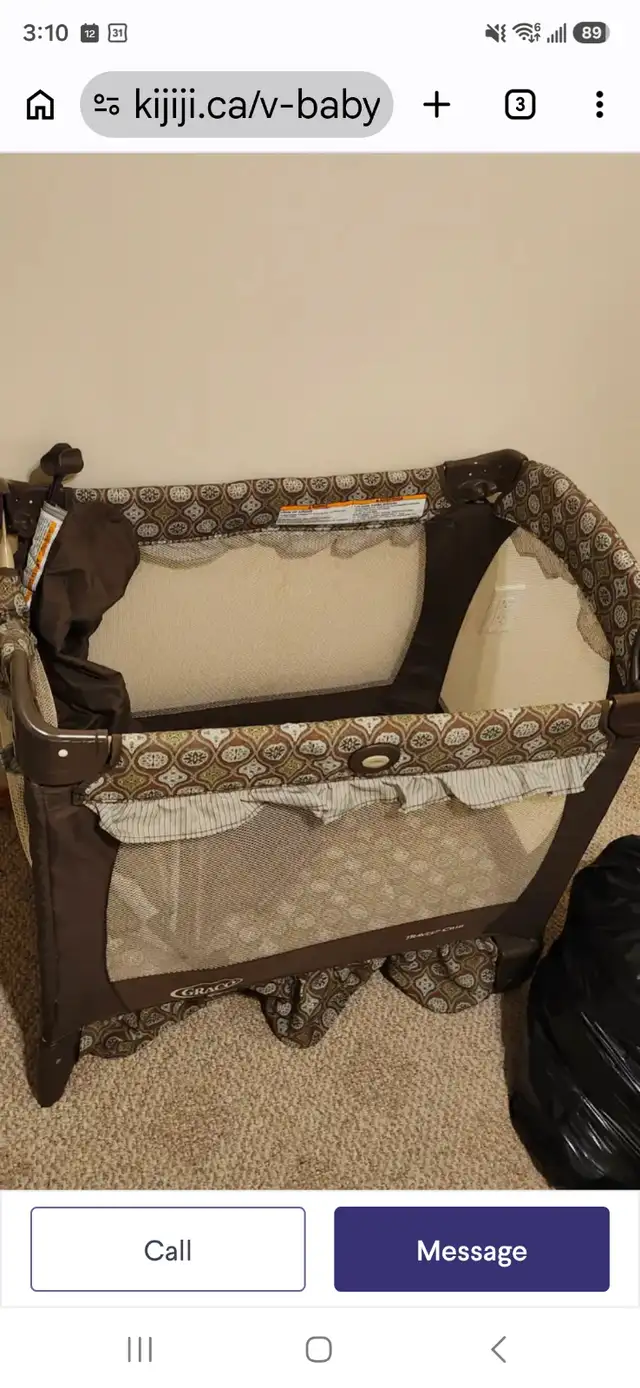 Graco play pen crib for sale!