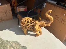 SCULPTURE, ÉLÉPHANT ET POISSON - Photo 4