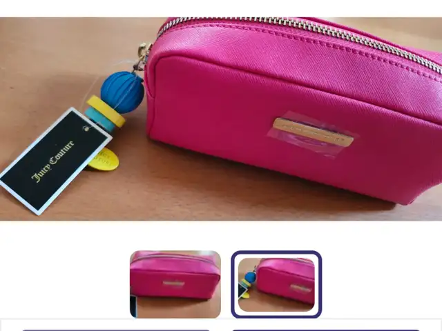 Juicy Couture pink makeup bag for sale!