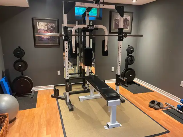 Complete Weight Training fitness system with weights