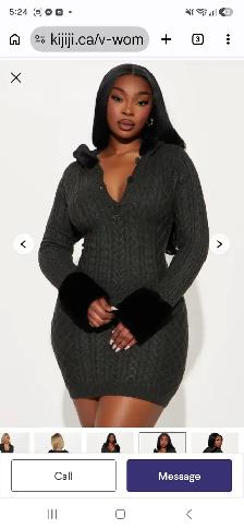 Brand NEW Fashion Nova Fur Sweater Fits Size XL to 2X - Photo 3