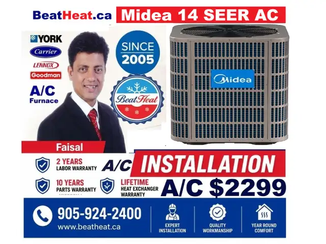 High efficiency air conditioner with installation from $2299