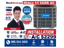 High efficiency air conditioner with installation from $2299