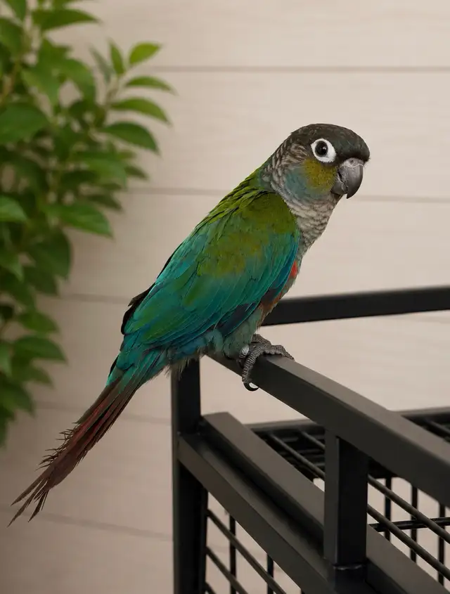 ❤️Crimson Bellied Conure ❤️ with Cage and Food❤️