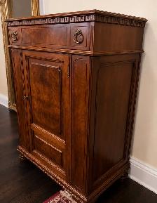 Antique Walnut Liquor Cabinet