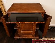 Antique Walnut Liquor Cabinet - Photo 3