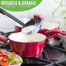 GreenLife Soft Grip Healthy Ceramic Nonstick, 16 Piece Cookware - Photo 7