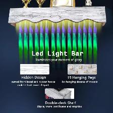 LAVIEVERT Medal Hanger Display with LED Lights, Wall-Mounted - Photo 3