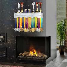 LAVIEVERT Medal Hanger Display with LED Lights, Wall-Mounted - Photo 6