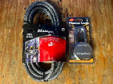 CADENAS ( MASTER LOCK ) NEUF JAMAIS SERVI ET CABLE EN ACIER $65