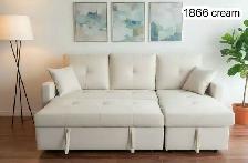 Brand New Convertible Sofa Bed – Modern Fabric Sleeper Couch