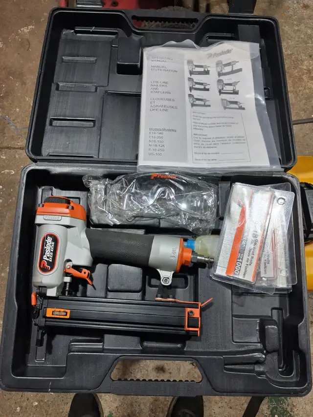 Paslode pneumatic brad nailer excellent condition