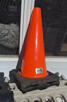 PAIR OF 18' PROFESSIONAL SAFETY TRAFFIC CONES  HEAVY-DUTY PVC 20 - Photo 4