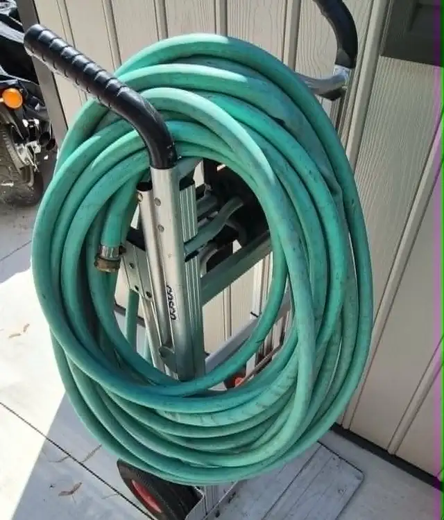 100FT GARDEN HOSE – UPGRADED SOLID BRASS FITTINGS – READY TO USE