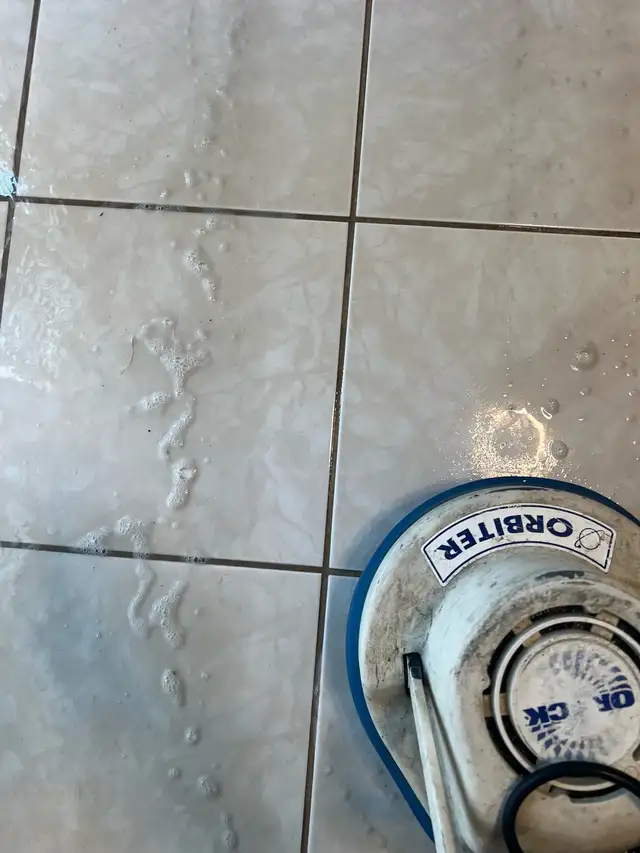 Kitchen Floor Tile and Grout Cleaning $150