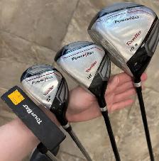 Left Handed Powerbilt SXT Golf Club Set in Bag - Photo 5