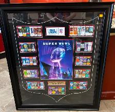 2018 Minneapolis Minnesota NFL Super Bowl Framed Ticket Replicas