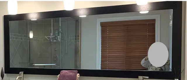 Miroir contour Bois