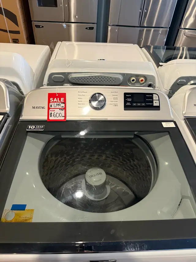 Maytag "27" White Top Load Washer w/Agitator