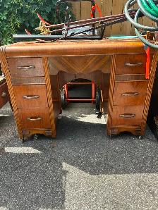 Free antique dresser and mirror.