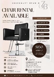 SALON CHAIR RENTAL