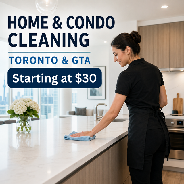 Reliable Home Cleaning Toronto & GTA | $30/hr