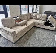 New Luxury Amazing Corduroy Sofa With Free Delivery