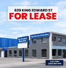 Building for Lease 6500 SF 620 King Edward Office Retail Space
