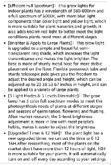 LED Plant Grow Light with Stand - Photo 3