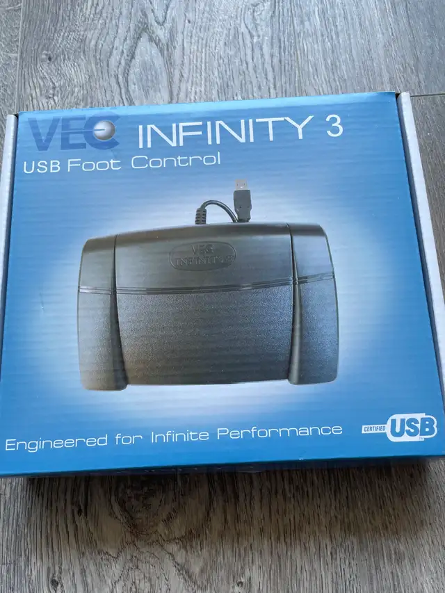 Transcription Digital USB Foot Pedal and Transcription Headset