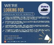Hiring Journeyman Automotive Technician