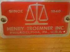 HENRY TROEMNER APOTHECARY SCALE-WOOD CABINET-NEEDS TLC $50 - Photo 4