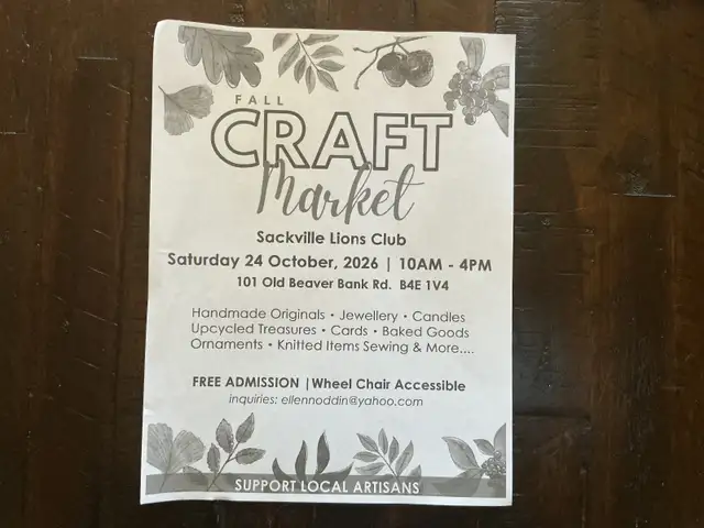 ARTISANS NEEDED FOR CRAFT MARKET