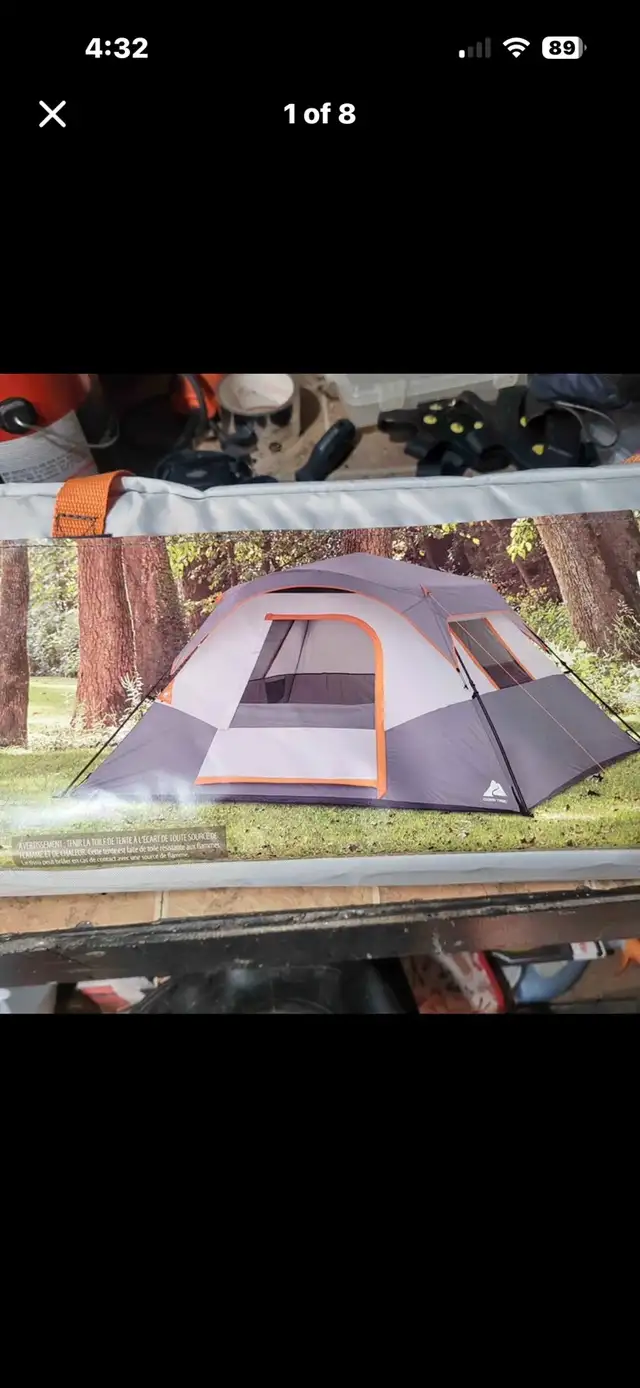 Tent and cot