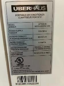 Uberhaus 8,000 BTU Portable Air Conditioner - Photo 4
