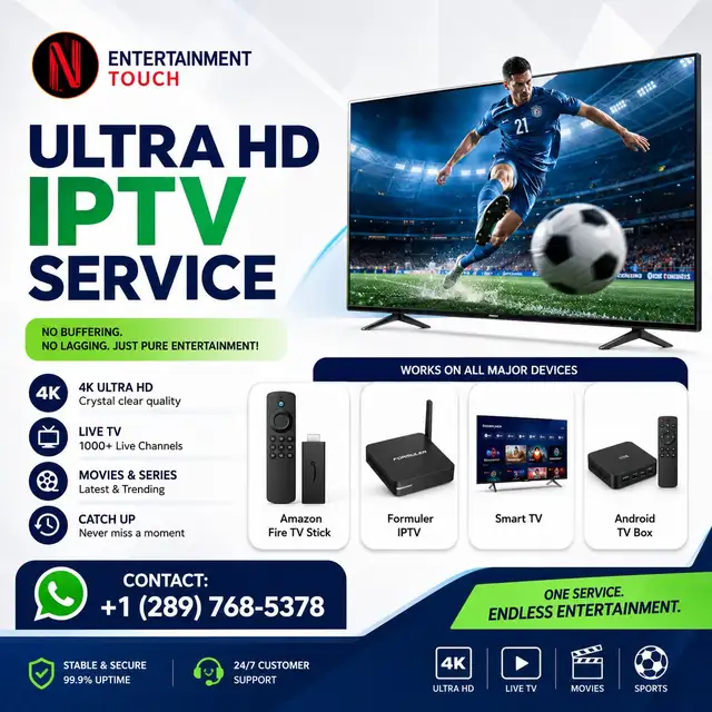 Fast 4K quality Tv subscription -- Most - stable