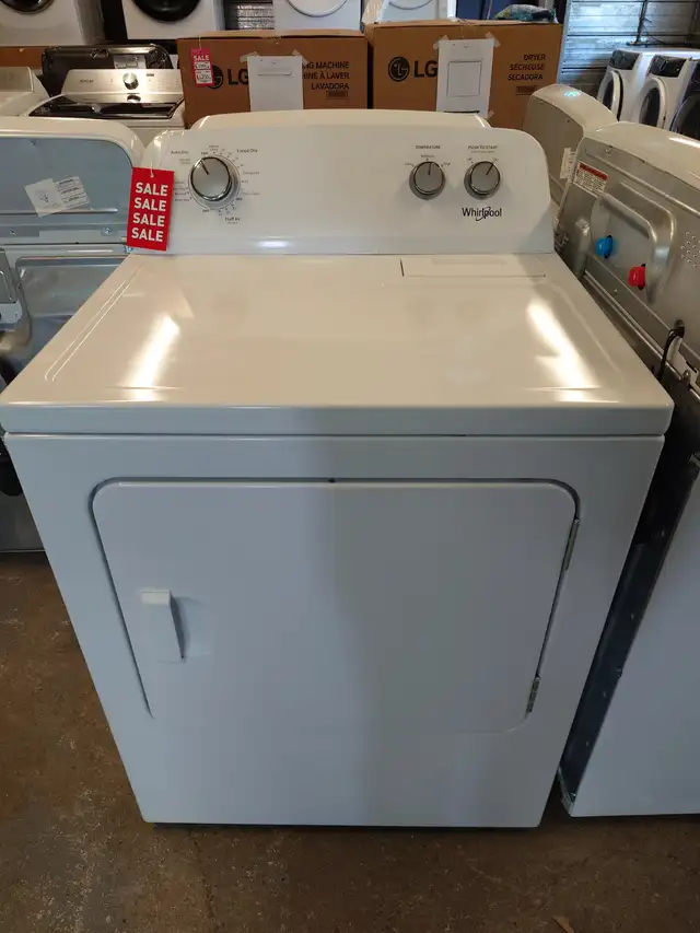 Whirlpool '29' White Top Load Electric Dryer on Sale‼️