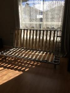 Futon with Brand new matress and Cover
