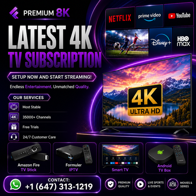 Latest 4K Tv subscription with Crystal-clear quality