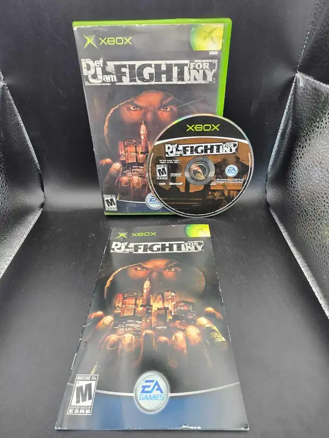 ORIGINAL XBOX DEF JAM FIGHT FOR NY W/MANUAL