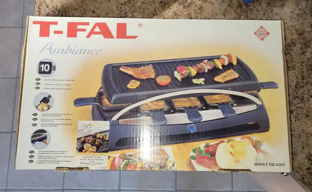 RACLETTE T-FAL AMBIANCE ÉLECTRIQUE 10 PERSONNES NEUVE