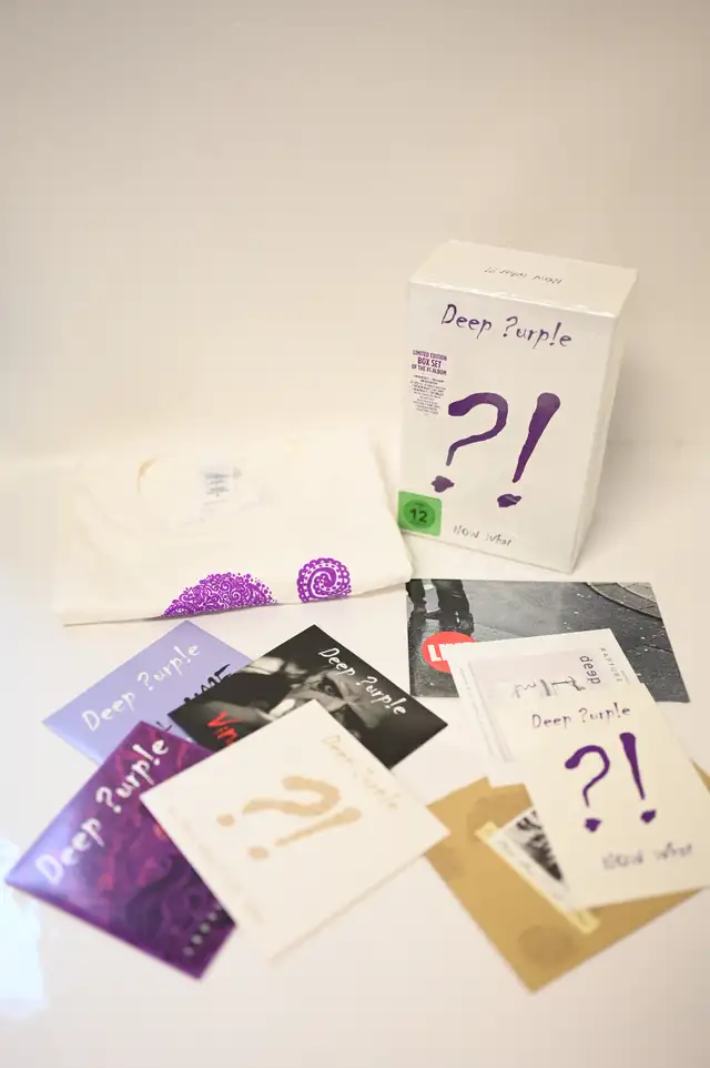 Deep Purple Now What?! Limited Edition Box set CD DVD T-shirt