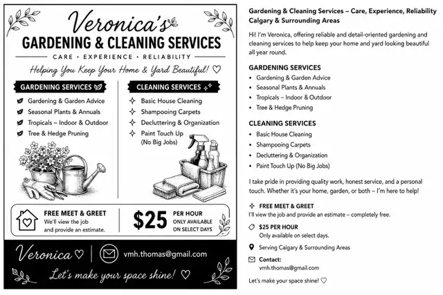 Gardening & Cleaning Services – Calgary
