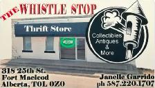 Business for sale Whistle Stop Thrift Store