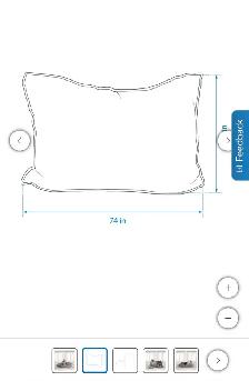 Lounge & co oversized crash pillow - Photo 3