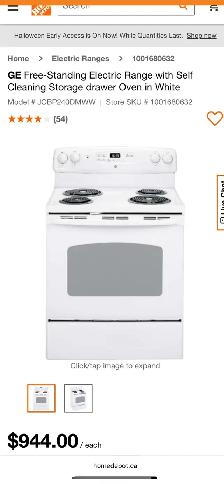 NEW 30" GE Electric Coil Top Range Stove With Self Clean 5 Cu.Ft - Photo 10