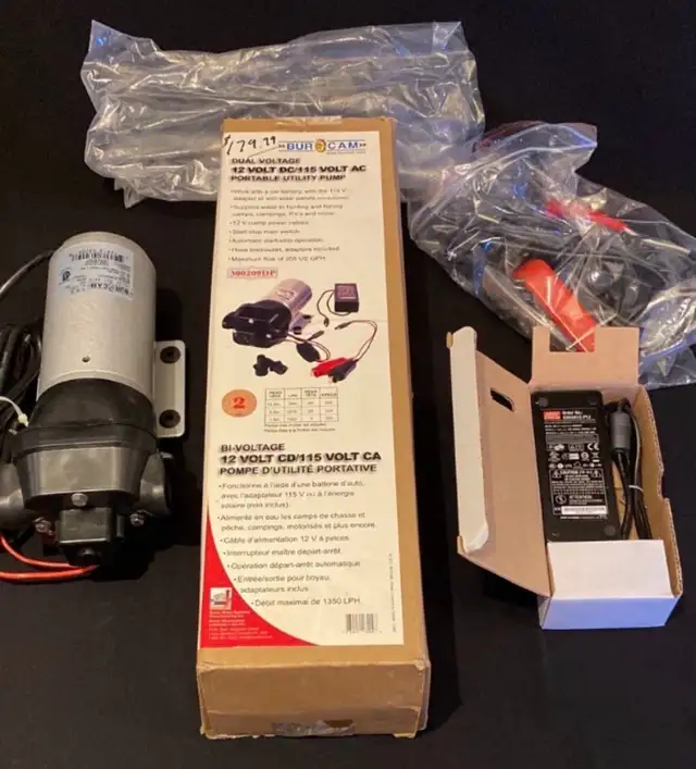 BurCam Dual Voltage Portable Utility Pump