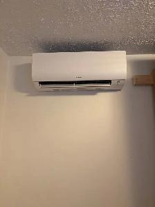 Ductless AC installation